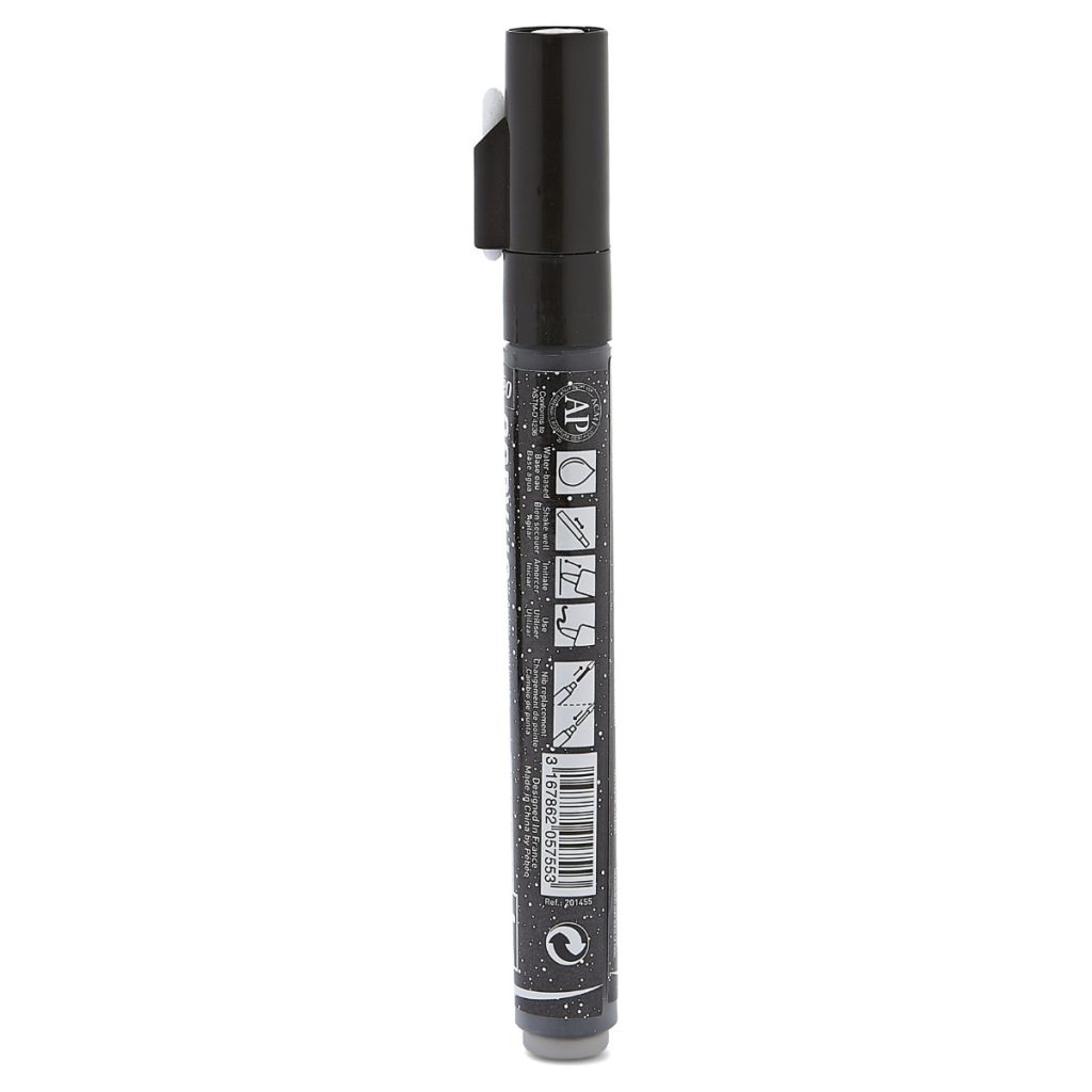 ACRYLIC MARKER POINTE FINE 1,2 MM NOIR PRECIEUX