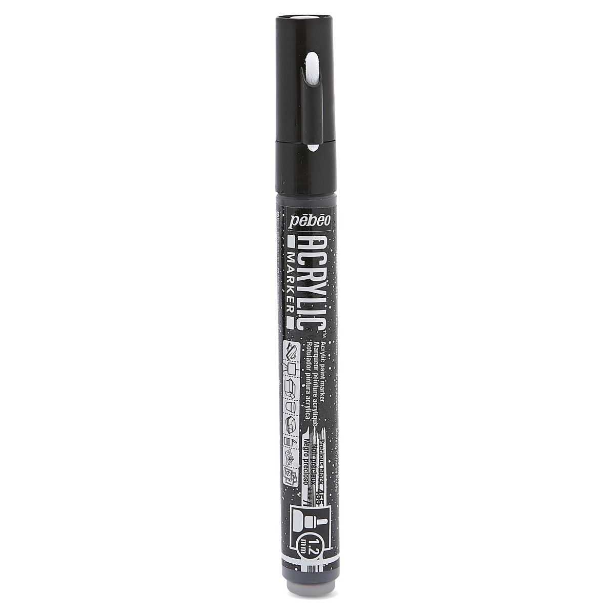 ACRYLIC MARKER POINTE FINE 1,2 MM NOIR PRECIEUX - Image 3