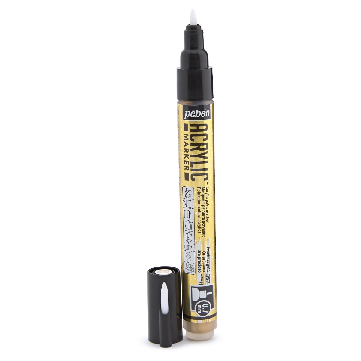 ACRYLIC MARKER POINTE EXTRA FINE 0,7 MM OR PRECIEUX – Image 5