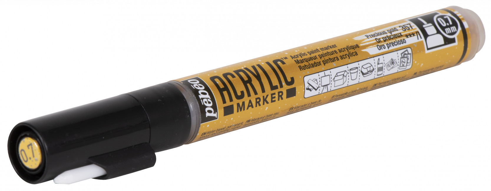 ACRYLIC MARKER POINTE EXTRA FINE 0,7 MM OR PRECIEUX – Image 4