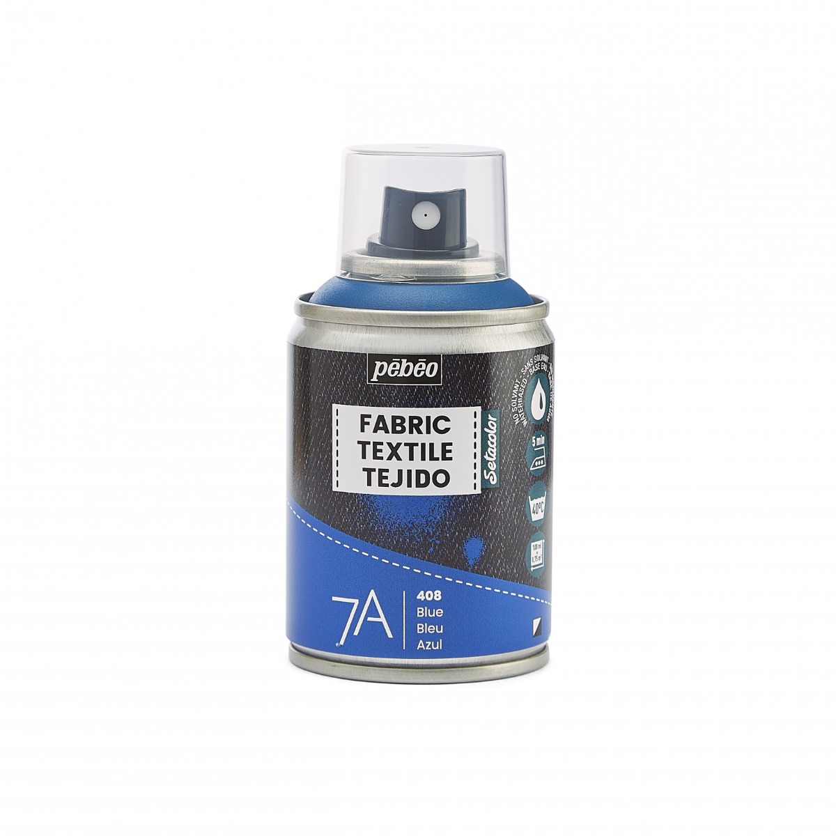 Pébéo Spray Peinture Tissus 7A SPRAY 100 ML BLEU Vue de face