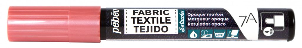 Pébéo 7A MARQUEUR OPAQUE POINTE RONDE 4 MM CUIVRE ROSE Bouchon fermé