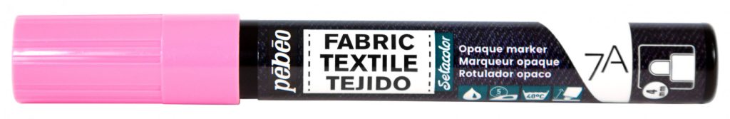 Pébéo 7A MARQUEUR OPAQUE POINTE RONDE 4 MM ROSE Bouchon fermé