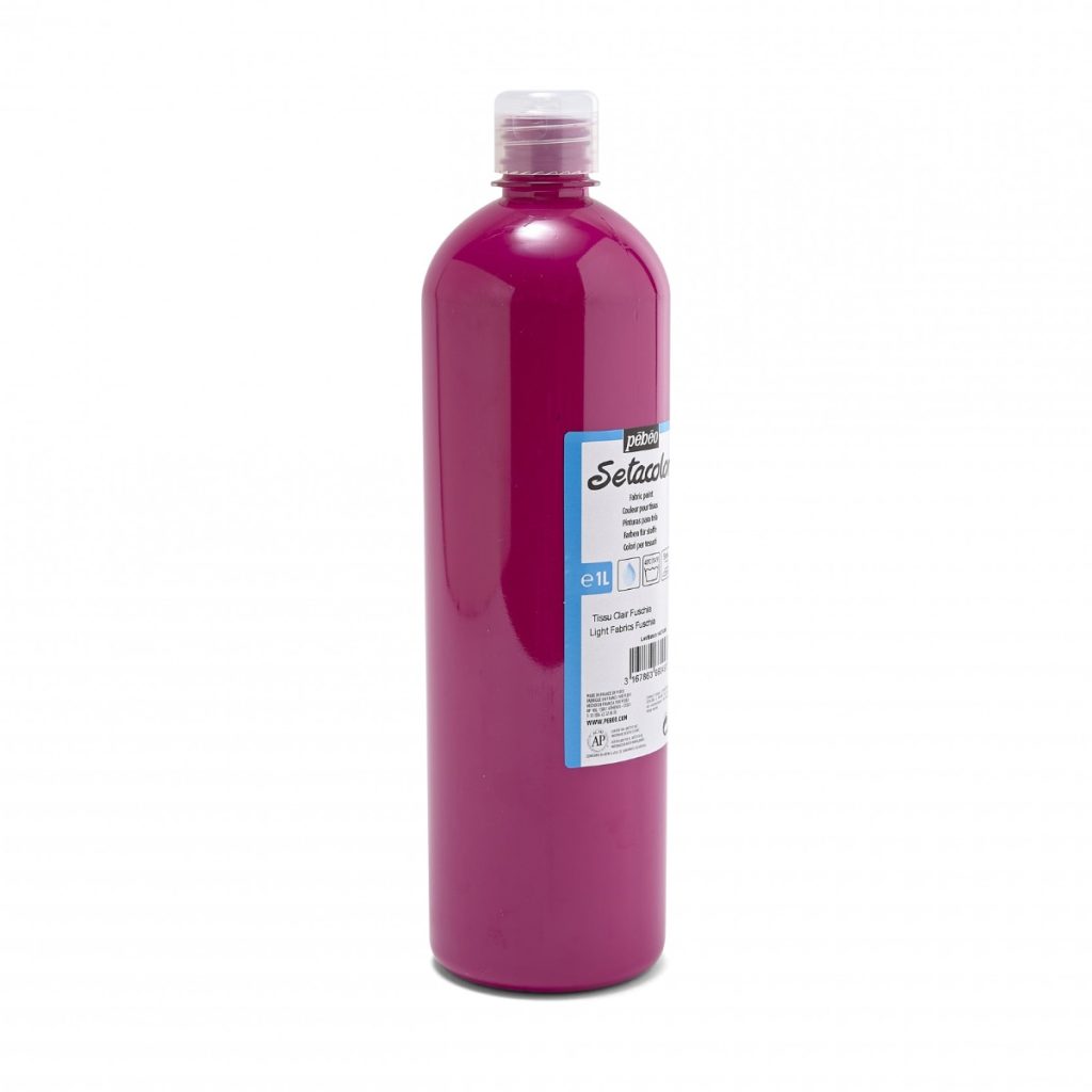 Pébéo Peinture pour Tissus SETACOLOR TISSUS CLAIRS 1 L FUCHSIA Vue de droite