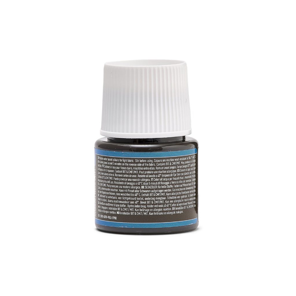 Pébéo Peinture pour Tissus SETACOLOR TISSUS CLAIRS 45 ML BRUN VELOURS Vue de dos