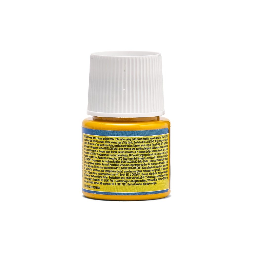 Pébéo Peinture pour Tissus SETACOLOR TISSUS CLAIRS 45 ML BOUTON D'OR Vue de dos