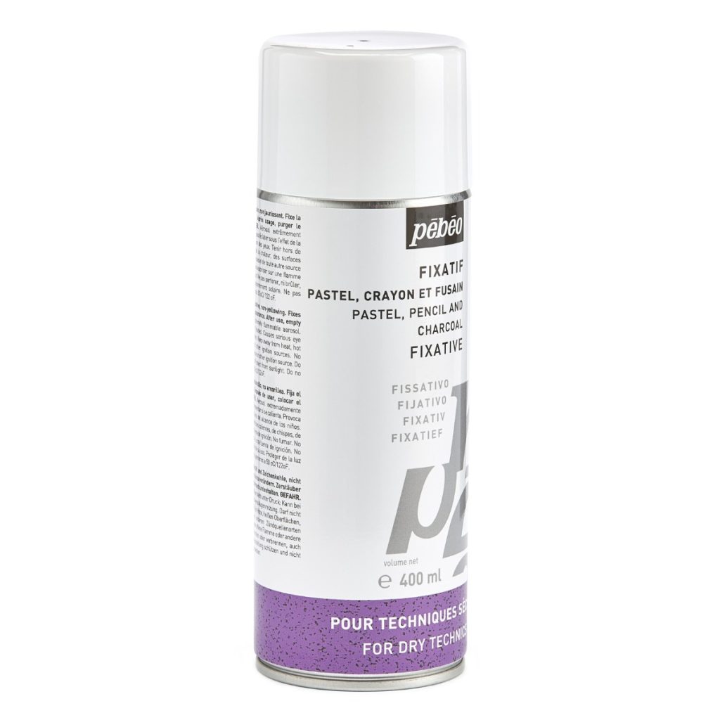 Pébéo FIXATIF PASTELS ET FUSAINS AEROSOL 400 ML Vue de droite
