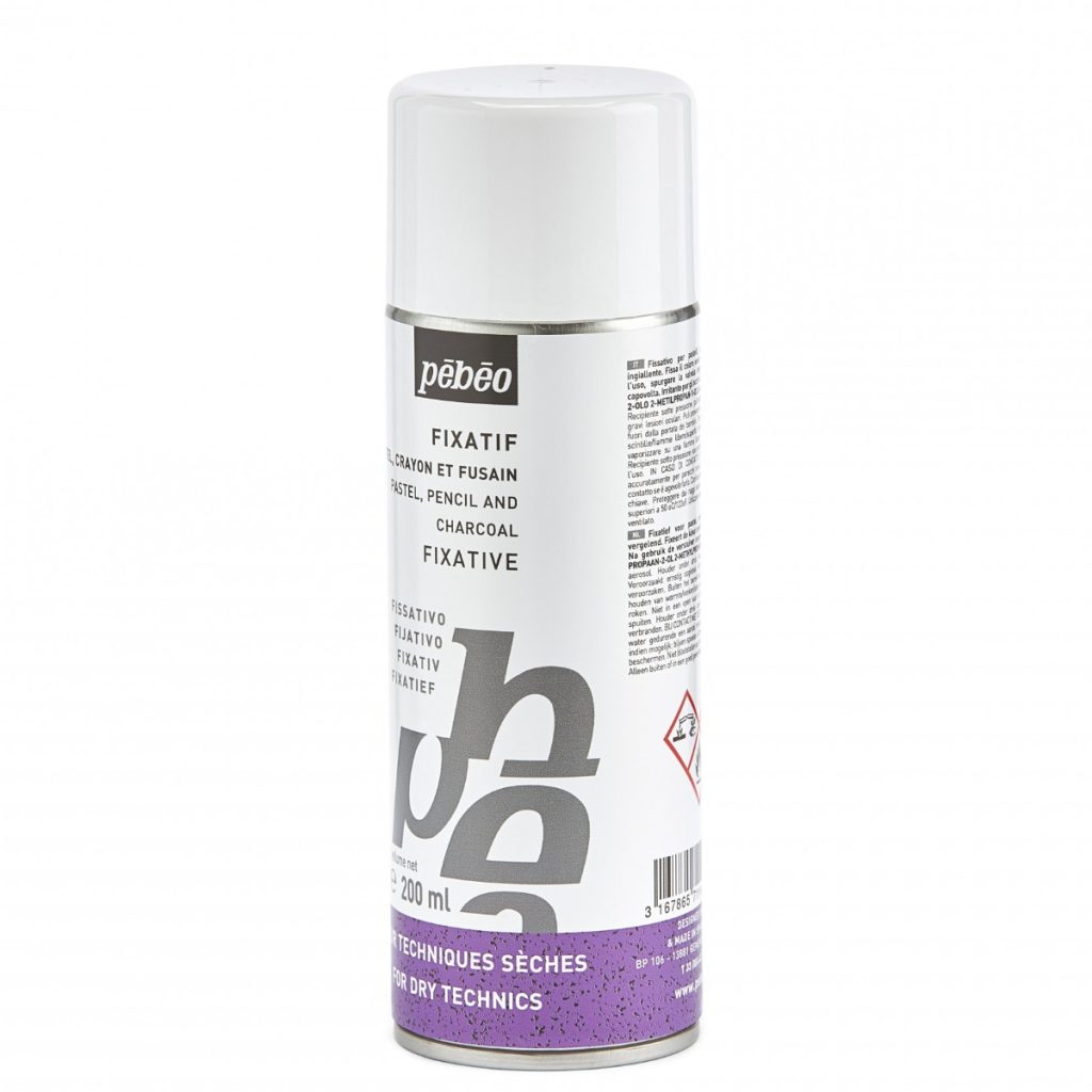Pébéo FIXATIF PASTELS ET FUSAINS AEROSOL 200 ML Vue de gauche