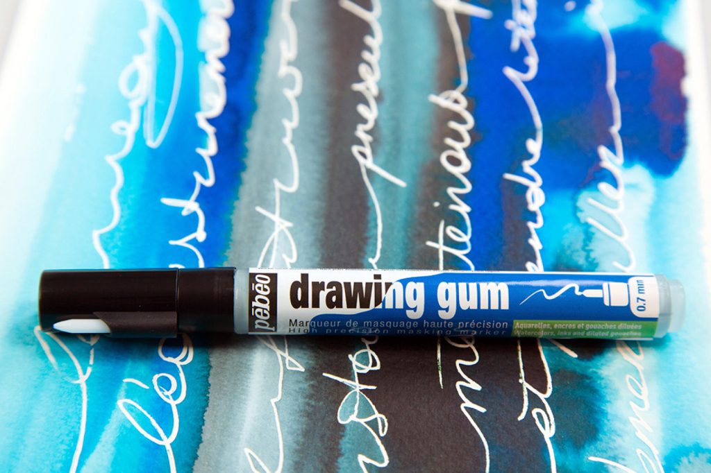 Pébéo MARQUEUR DRAWING GUM SOUS COQUE POINTE 0,7 MM Photo d'application