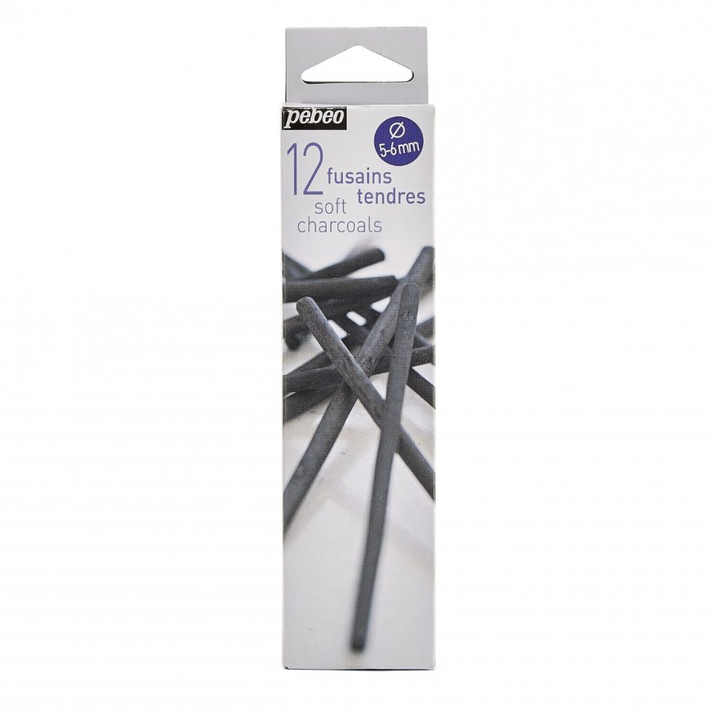 Pébéo FUSAINS TENDRES BOITE DE 12 5 6 MM Vue de face