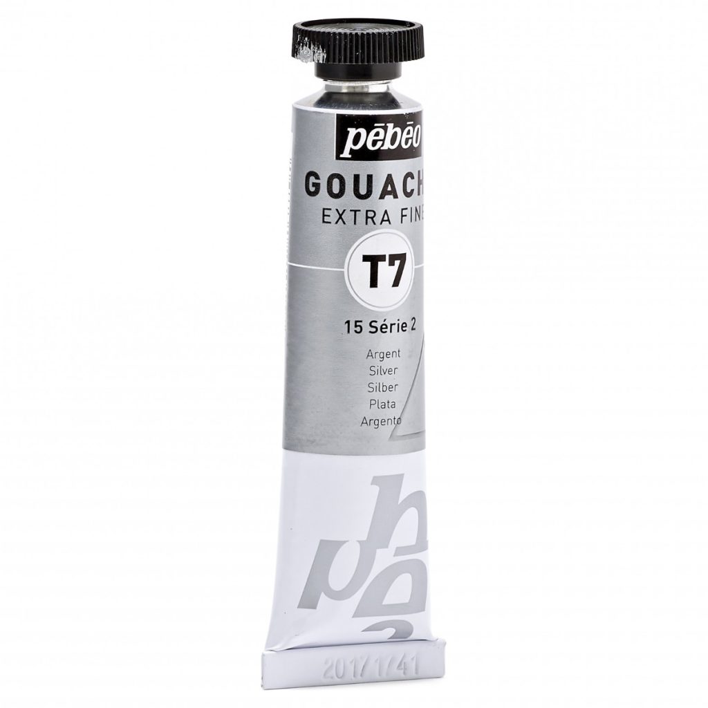 Pébéo GOUACHE T7 EXTRA FINE 20 ML ARGENT Vue de droite
