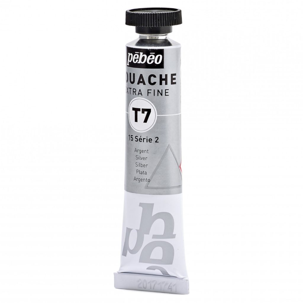 Pébéo GOUACHE T7 EXTRA FINE 20 ML ARGENT Vue de gauche
