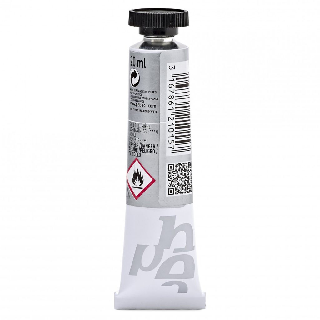 Pébéo GOUACHE T7 EXTRA FINE 20 ML ARGENT Vue de dos