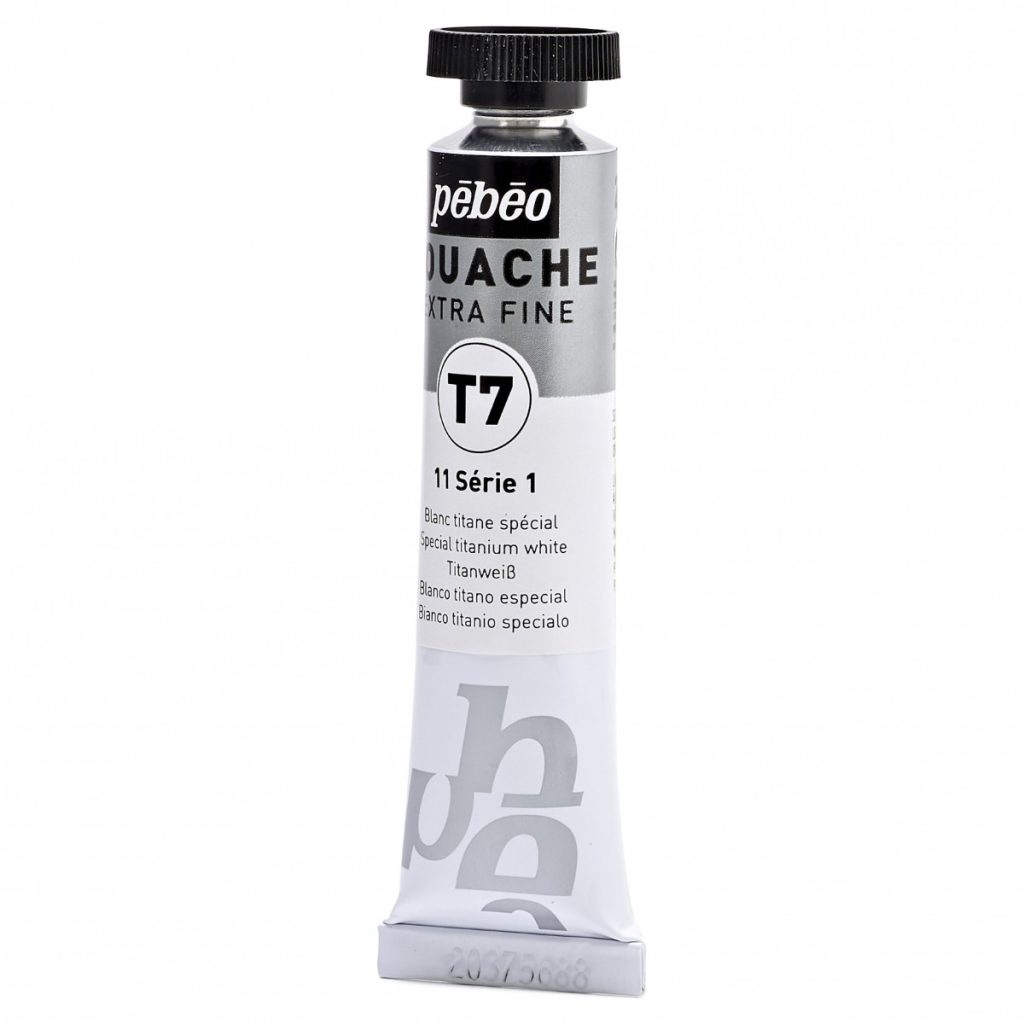 Pébéo GOUACHE T7 EXTRA FINE 20 ML BLANC TITANE SPECIAL Vue de gauche