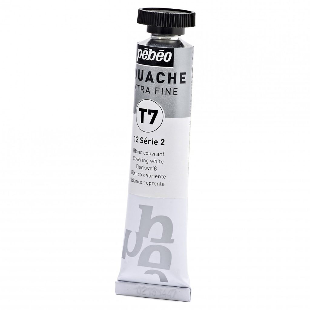 Pébéo GOUACHE T7 EXTRA FINE 20 ML BLANC COUVRANT Vue de gauche