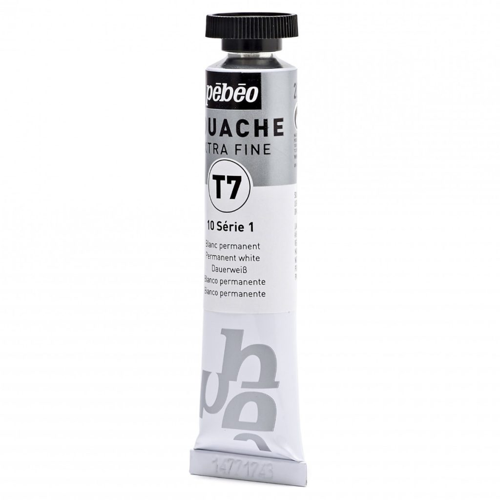 Pébéo GOUACHE T7 EXTRA FINE 20 ML BLANC PERMANENT Vue de gauche