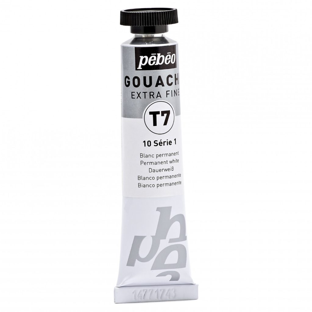 Pébéo GOUACHE T7 EXTRA FINE 20 ML BLANC PERMANENT Vue de droite