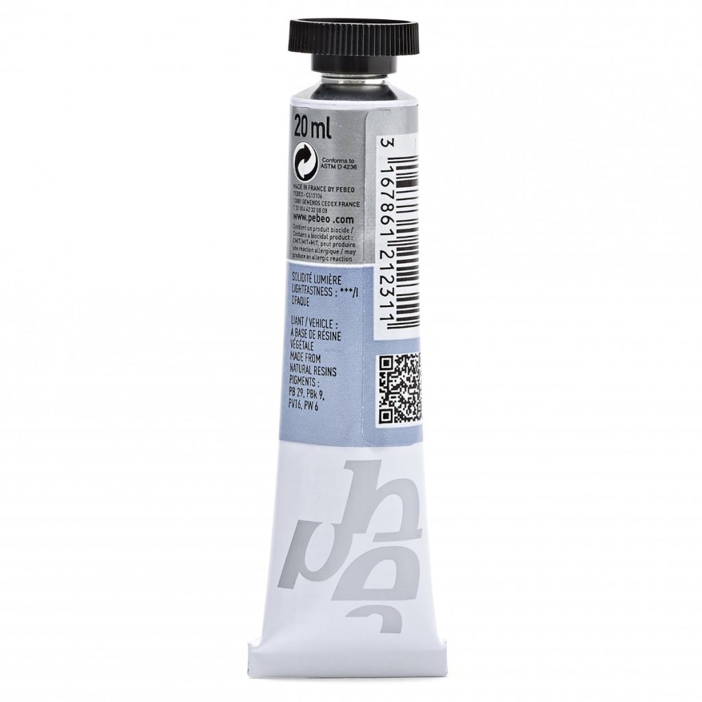 Pébéo GOUACHE T7 EXTRA FINE 20 ML GRIS DE PAYNE Vue de dos