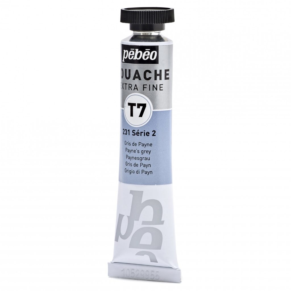 Pébéo GOUACHE T7 EXTRA FINE 20 ML GRIS DE PAYNE Vue de gauche