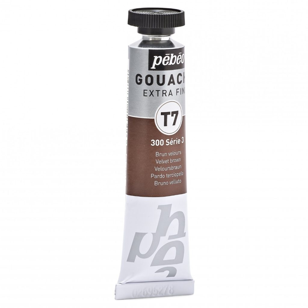 Pébéo GOUACHE T7 EXTRA FINE 20 ML BRUN VELOURS Vue de droite