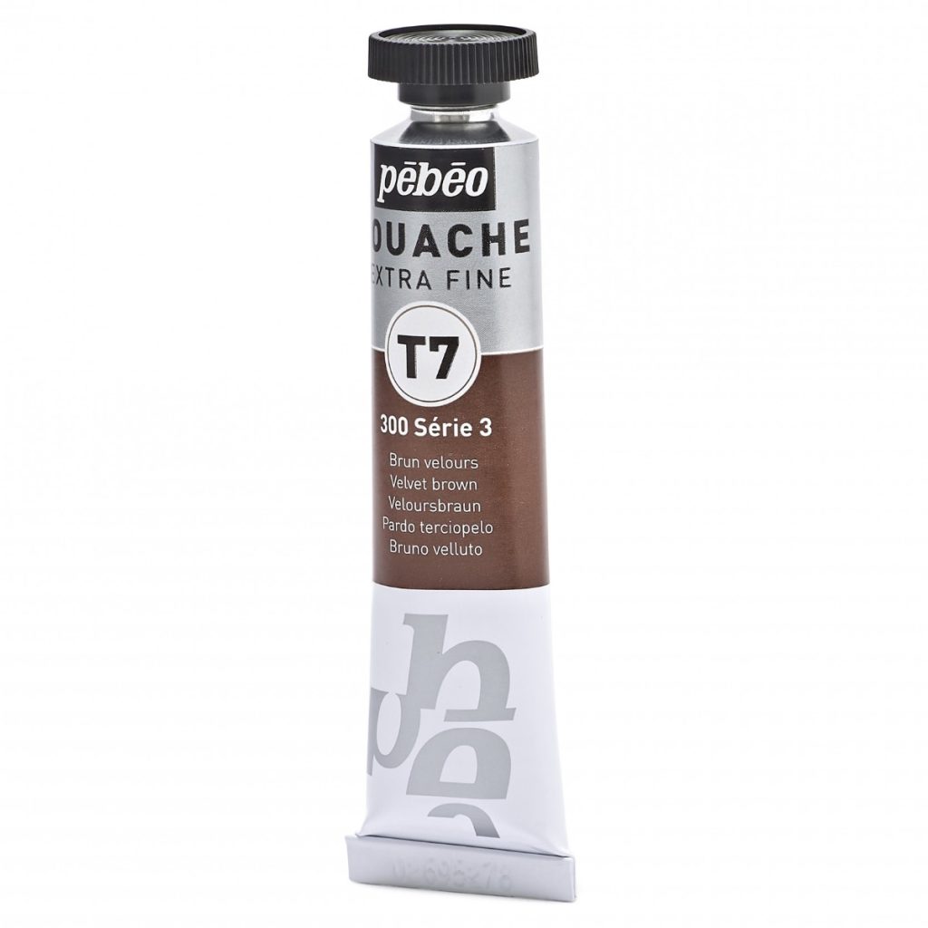 Pébéo GOUACHE T7 EXTRA FINE 20 ML BRUN VELOURS Vue de gauche