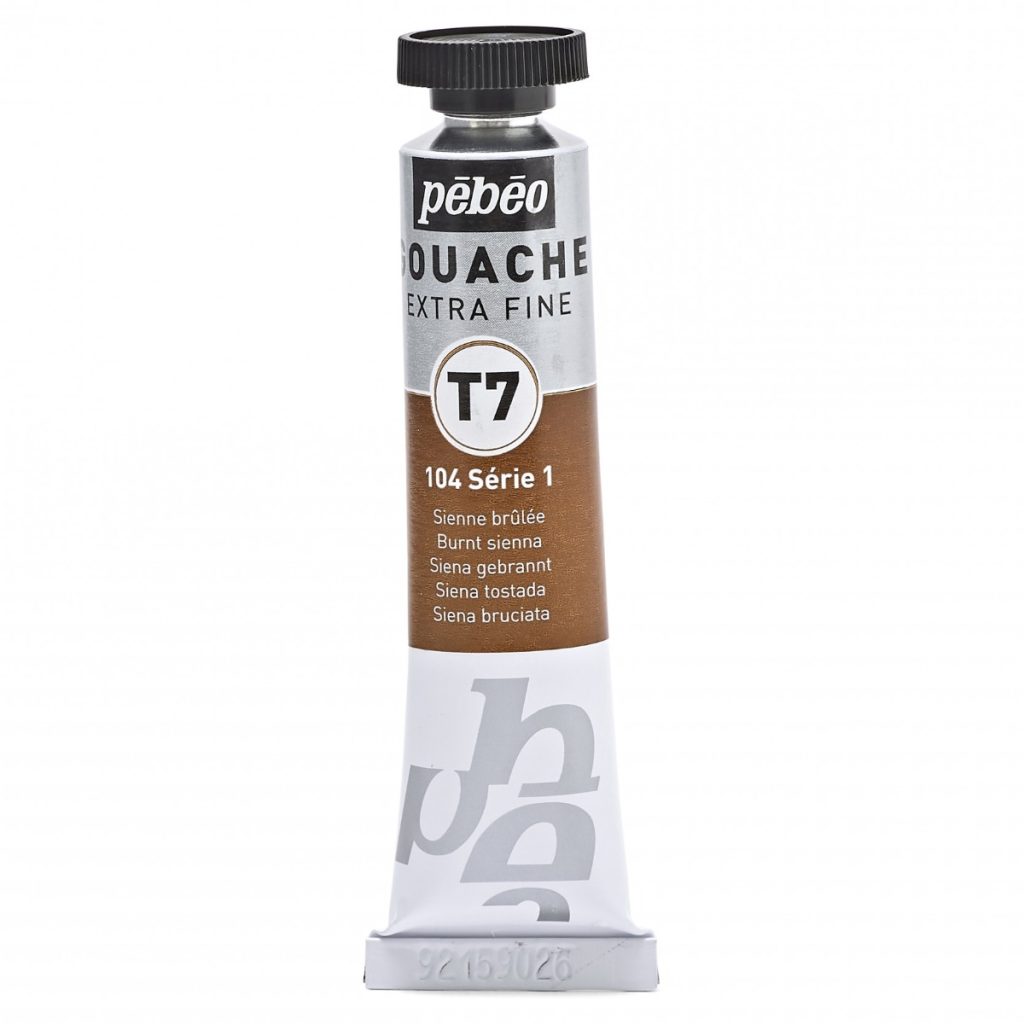 Pébéo GOUACHE T7 EXTRA FINE 20 ML SIENNE BRULEE Vue de face