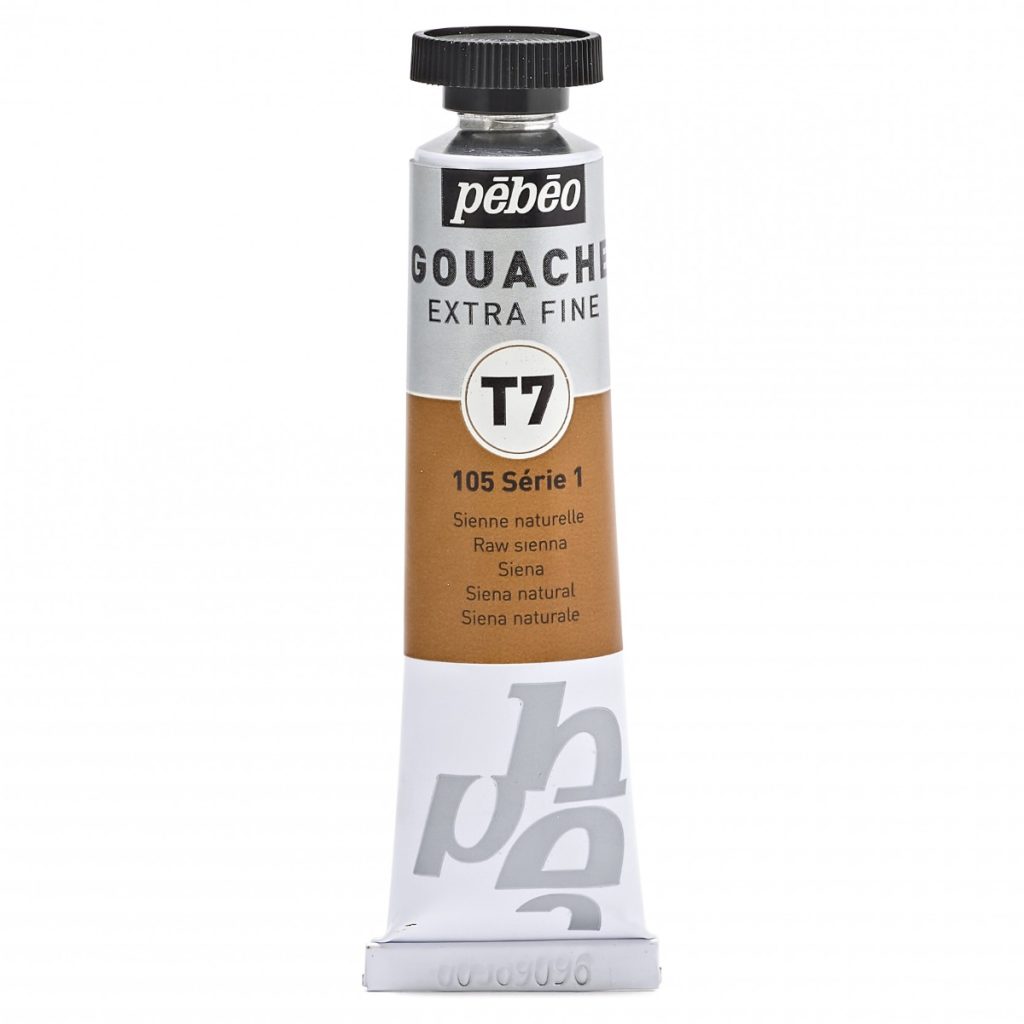 Pébéo GOUACHE T7 EXTRA FINE 20 ML SIENNE NATURELLE Vue de face