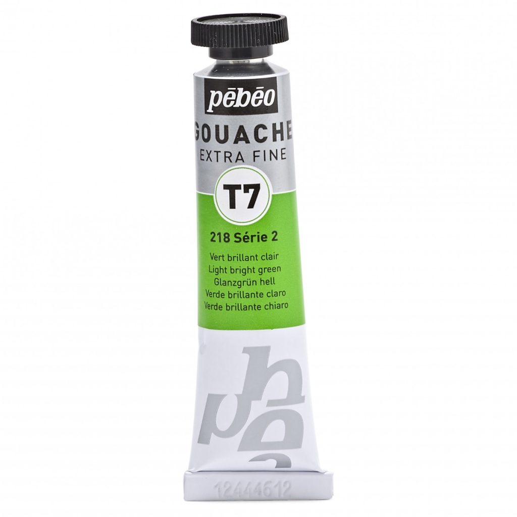 Pébéo GOUACHE T7 EXTRA FINE 20 ML VERT BRILLANT CLAIR Vue de face