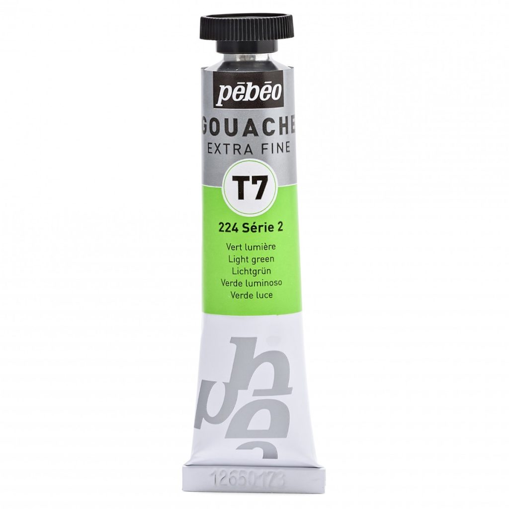Pébéo GOUACHE T7 EXTRA FINE 20 ML VERT LUMIERE Vue de face