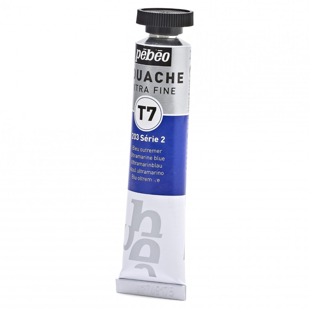Pébéo GOUACHE T7 EXTRA FINE 20 ML BLEU OUTREMER Vue de gauche