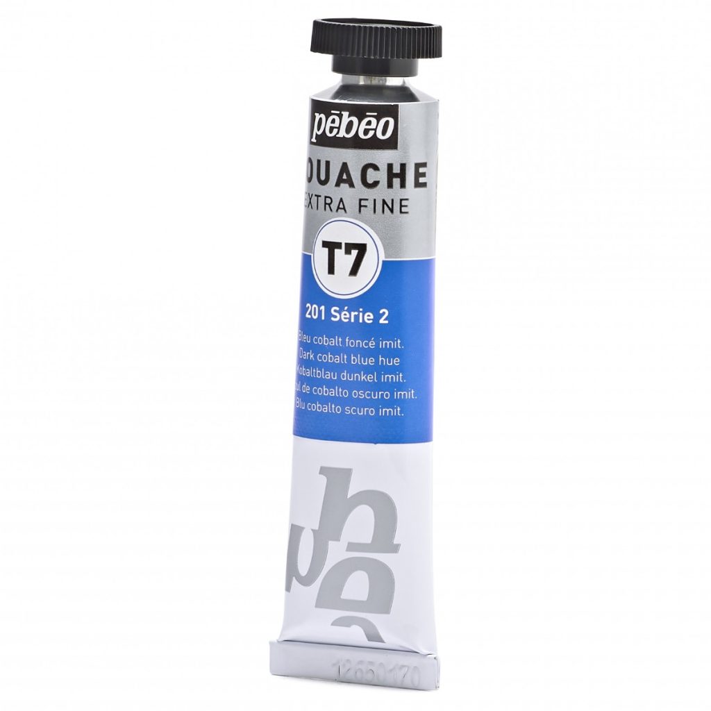 Pébéo GOUACHE T7 EXTRA FINE 20 ML BLEU COBALT FONCE IMITATION Vue de gauche