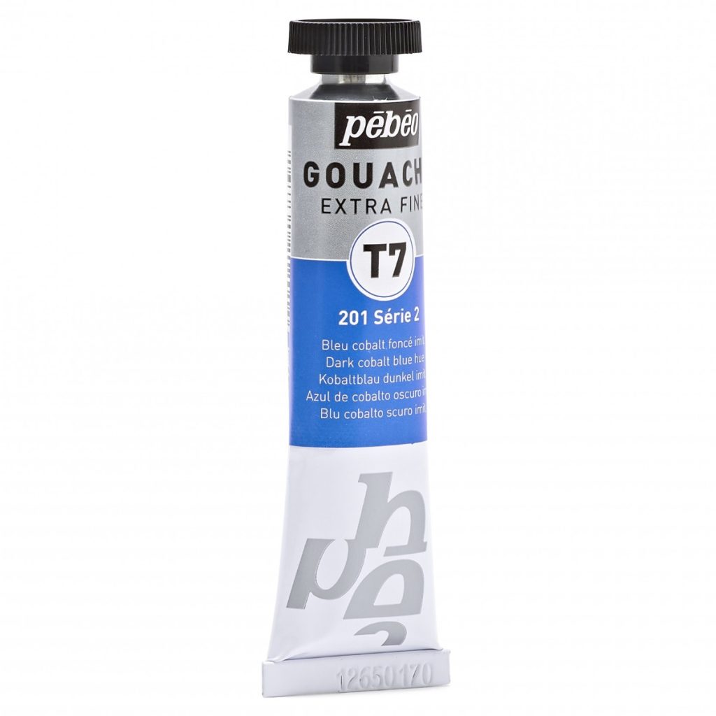 Pébéo GOUACHE T7 EXTRA FINE 20 ML BLEU COBALT FONCE IMITATION Vue de droite