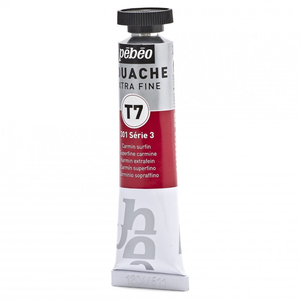 Pébéo GOUACHE T7 EXTRA FINE 20 ML CARMIN SURFIN Vue de gauche