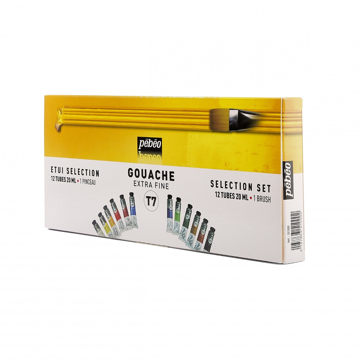 Pébéo GOUACHE T7 EXTRA FINE ETUI SELECTION 12X20 ML Vue de gauche