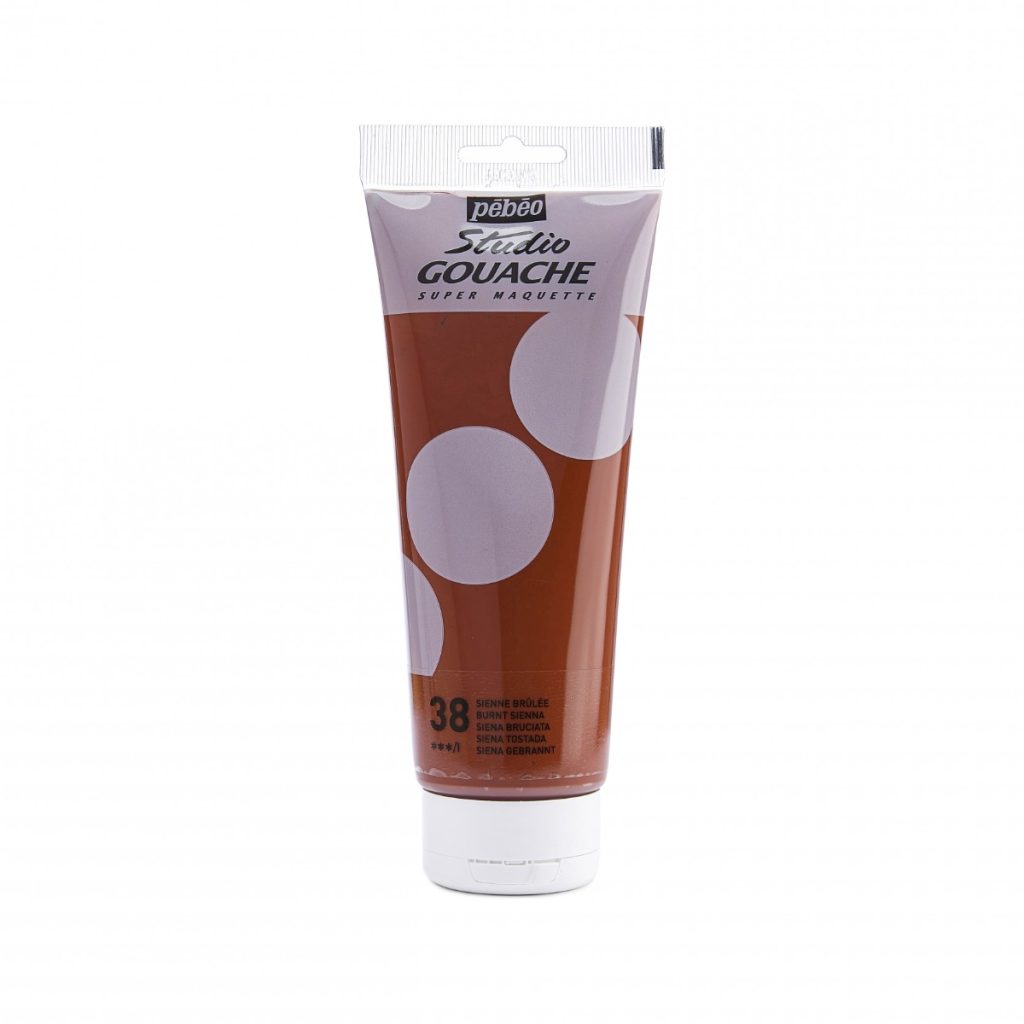 Pébéo STUDIO GOUACHE 220 ML SIENNE BRULEE Vue de face