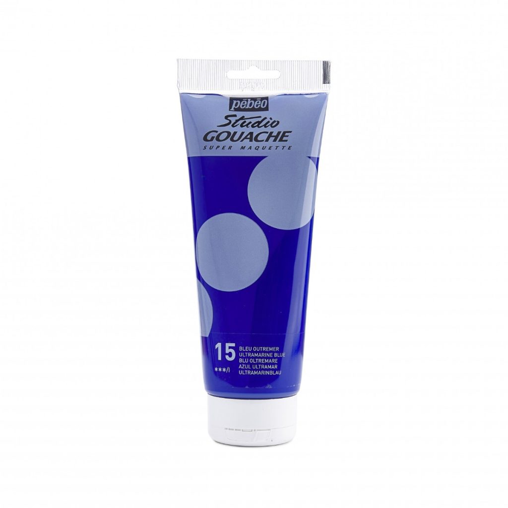 Pébéo STUDIO GOUACHE 220 ML BLEU OUTREMER Vue de face