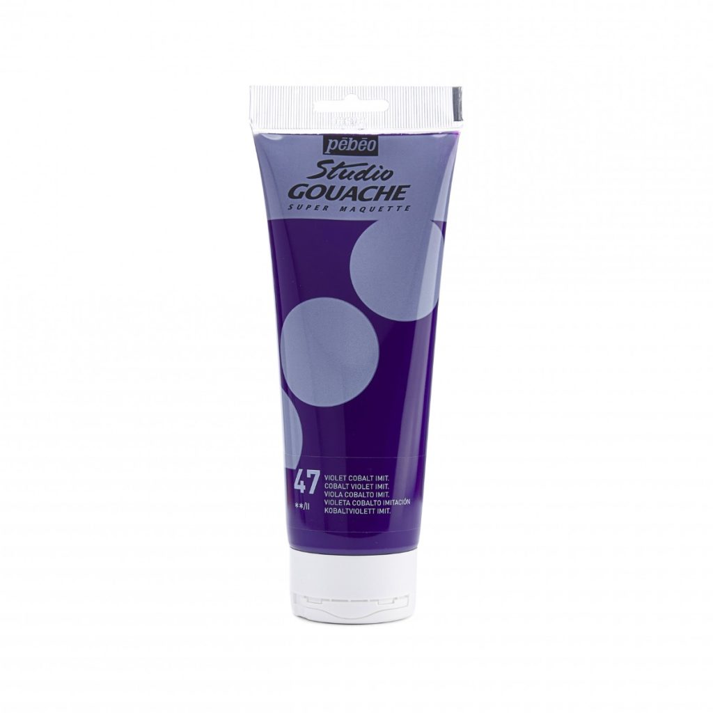 Pébéo STUDIO GOUACHE 220 ML VIOLET COBALT IMITATION Vue de face