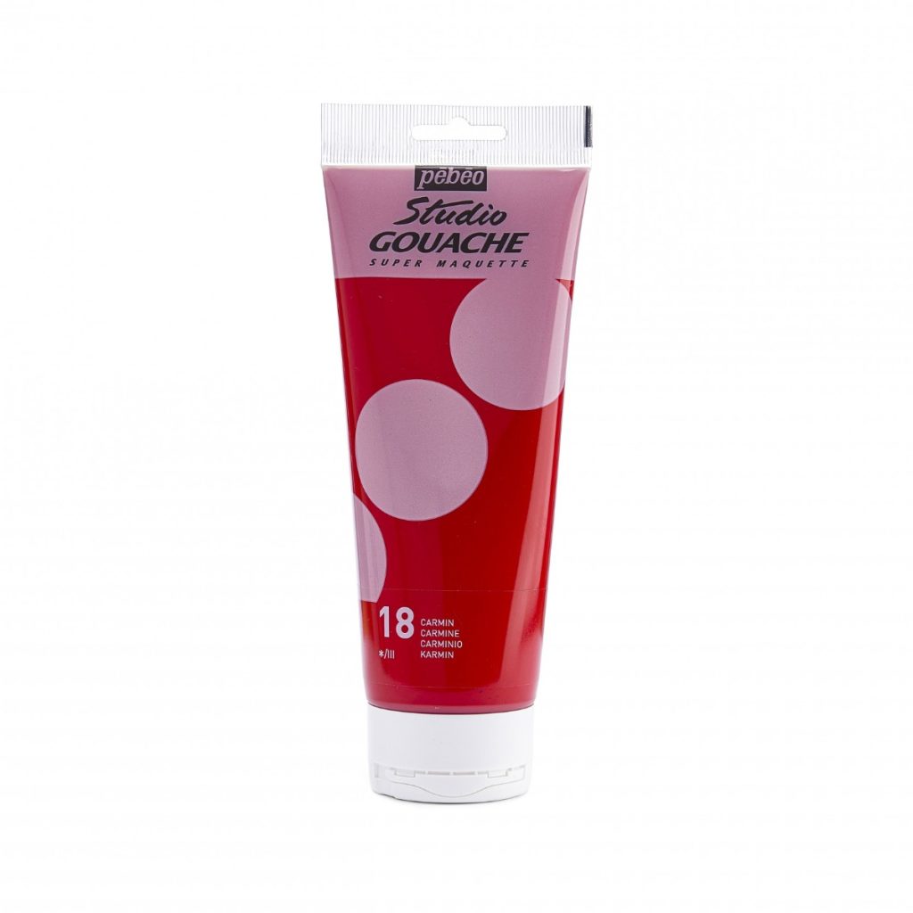 Pébéo STUDIO GOUACHE 220 ML CARMIN Vue de face