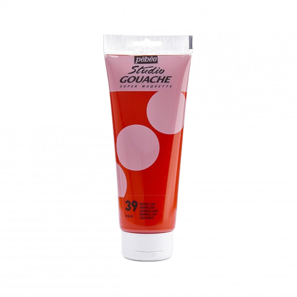 Pébéo STUDIO GOUACHE 220 ML VERMILLON Vue de face