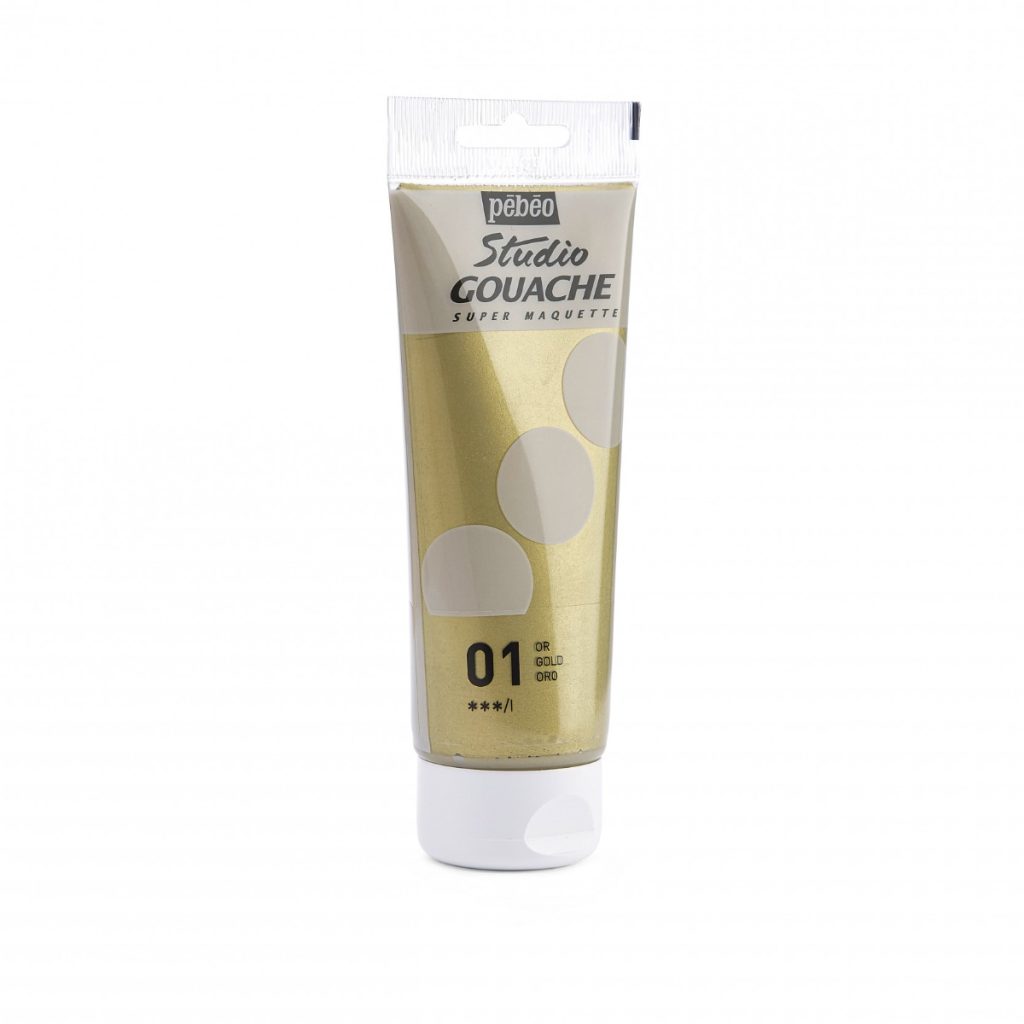 Pébéo STUDIO GOUACHE 100 ML OR Vue de droite