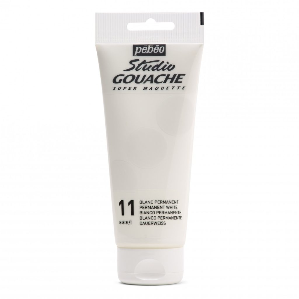 Pébéo STUDIO GOUACHE 100 ML BLANC PERMANENT Vue de face