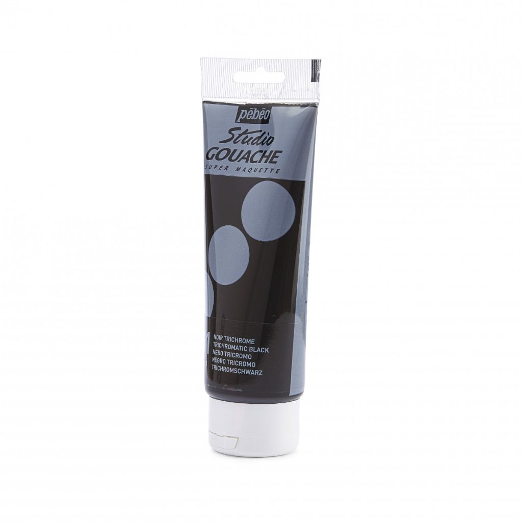 Pébéo STUDIO GOUACHE 100 ML NOIR TRICHROME Vue de gauche