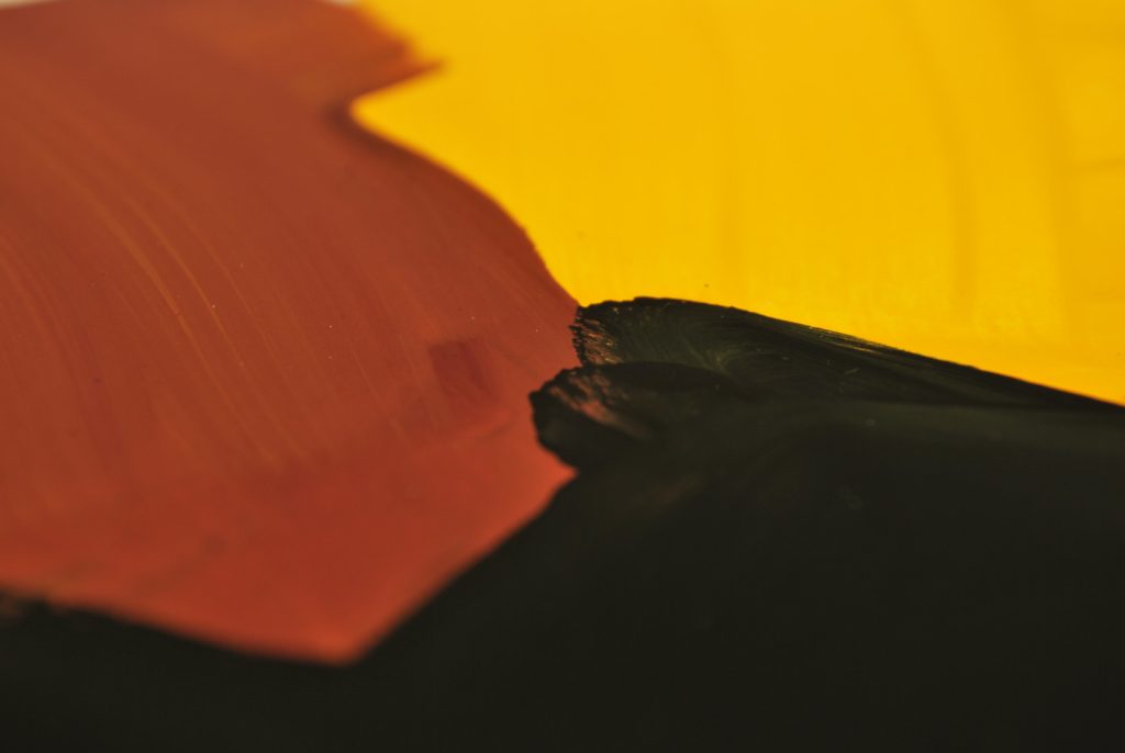 Pébéo STUDIO GOUACHE 100 ML NOIR D'IVOIRE Photo d'application