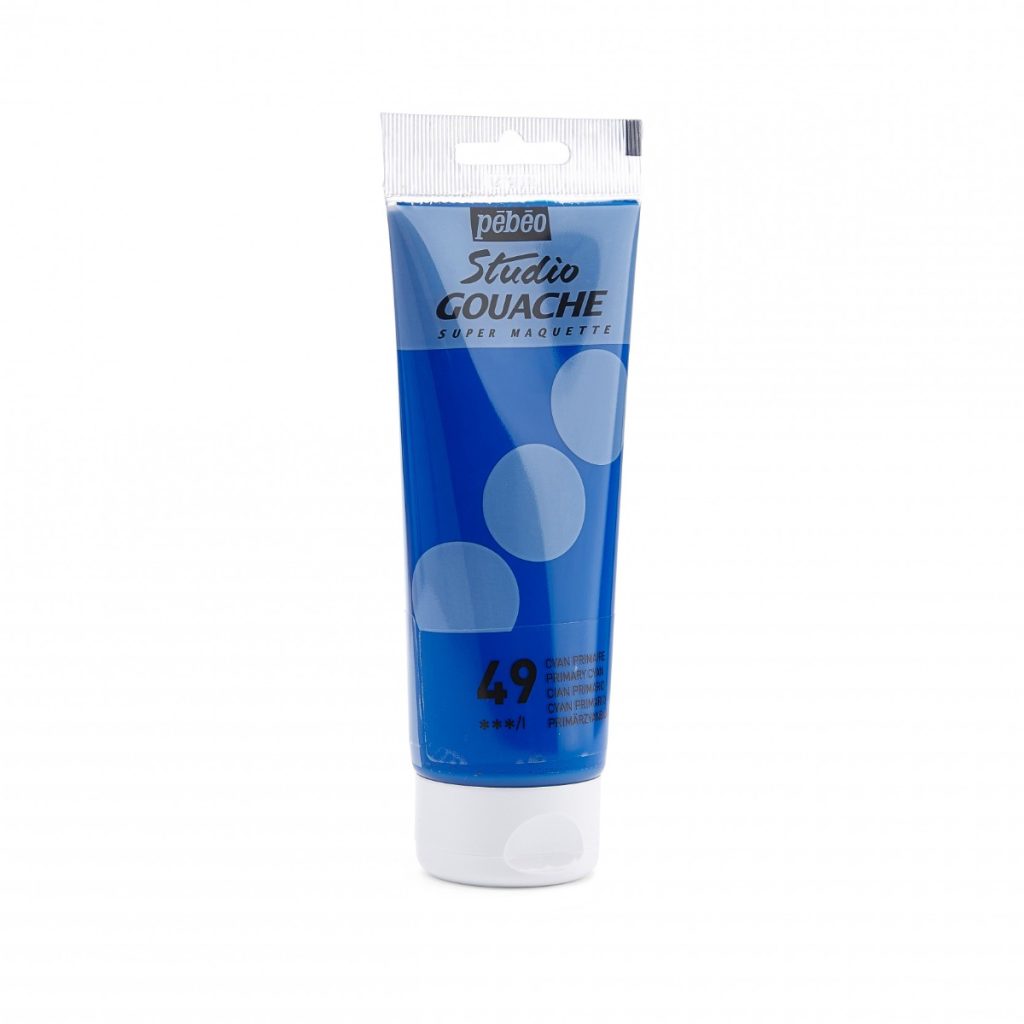 Pébéo STUDIO GOUACHE 100 ML CYAN PRIMAIRE Vue de droite