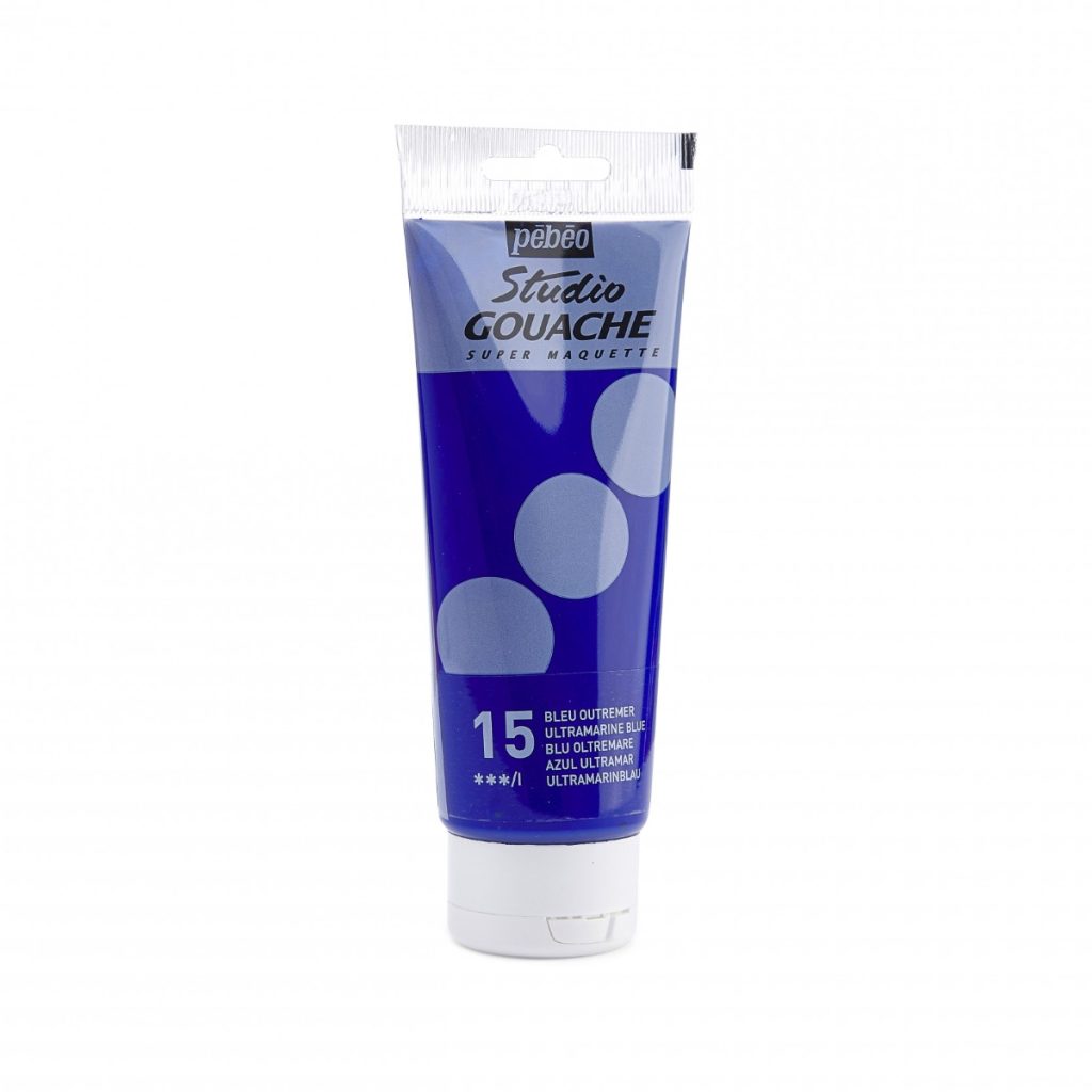 Pébéo STUDIO GOUACHE 100 ML BLEU OUTREMER Vue de droite