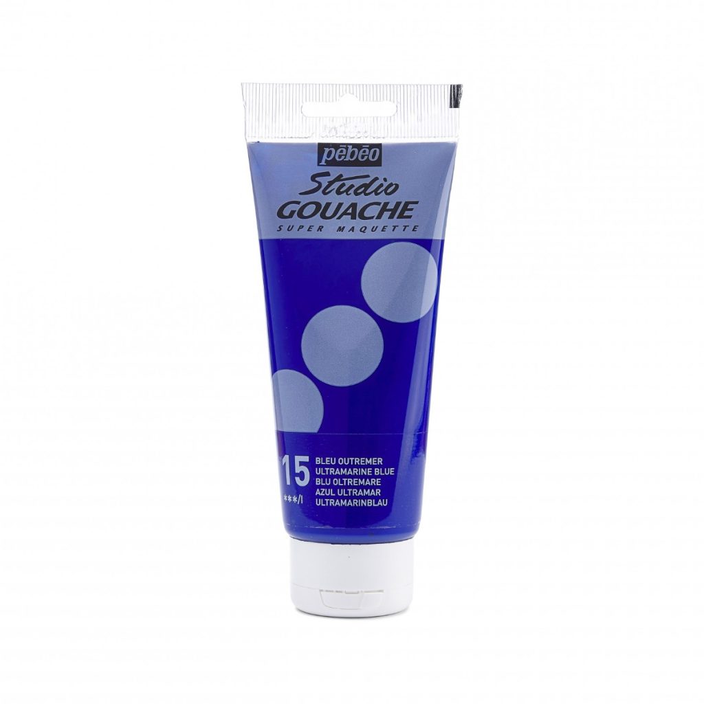 Pébéo STUDIO GOUACHE 100 ML BLEU OUTREMER Vue de face