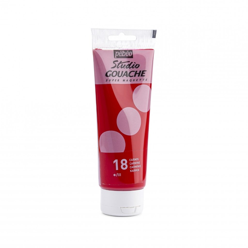 Pébéo STUDIO GOUACHE 100 ML CARMIN Vue de droite