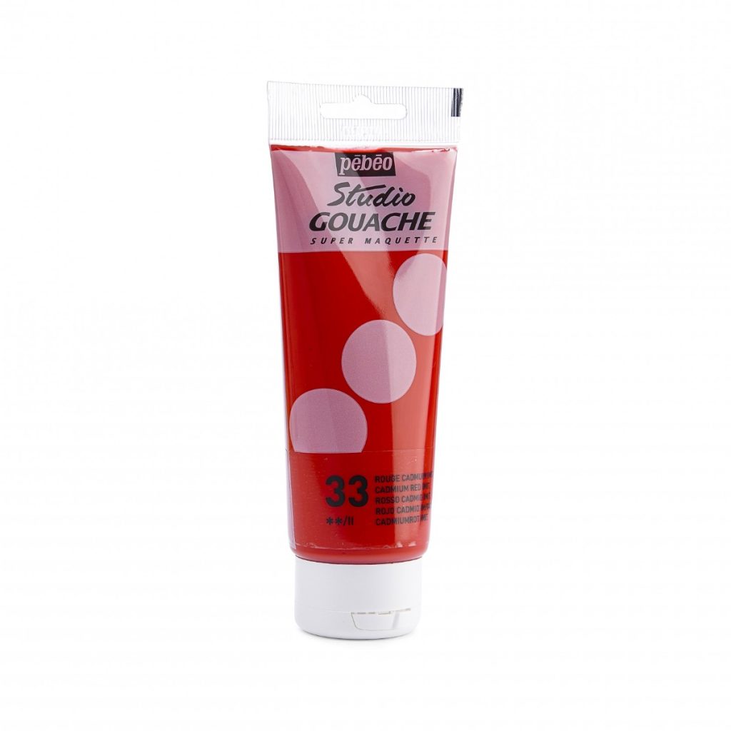 Pébéo STUDIO GOUACHE 100 ML ROUGE CADMIUM IMITATION Vue de droite