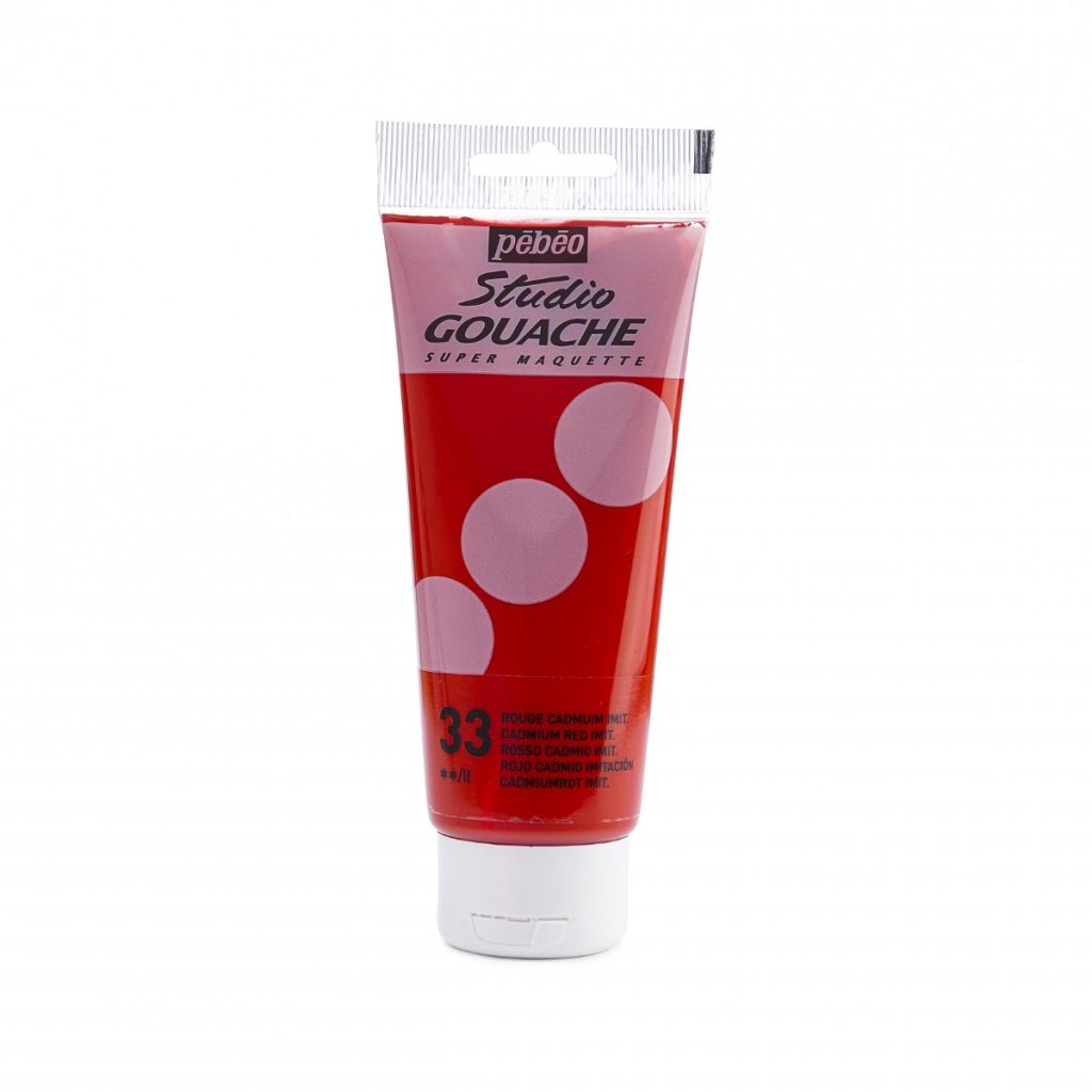 Pébéo STUDIO GOUACHE 100 ML ROUGE CADMIUM IMITATION Vue de face
