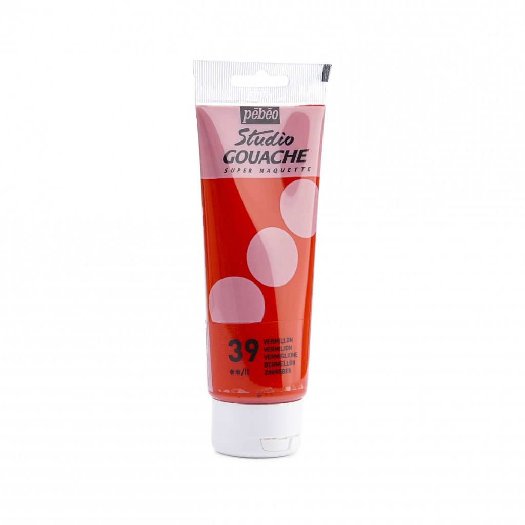 Pébéo STUDIO GOUACHE 100 ML VERMILLON Vue de droite
